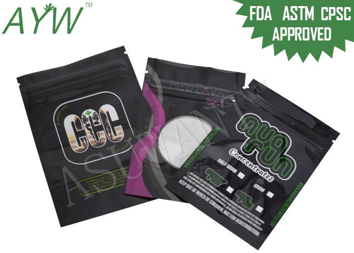 Moisture / Smell Proof Zipper Bags 50g Eco Friendly Or Cigarette Gift Packaging