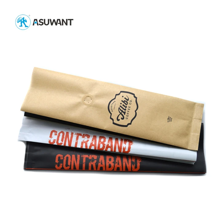 Brown Kraft Paper Coffee Packaging Bags